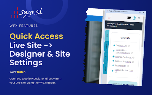 WFX | Sygnal Webflow Extensions from Chrome web store to be run with OffiDocs Chromium online WFX | Sygnal Webflow Extensions from Chrome web store to be run with OffiDocs Chromium online