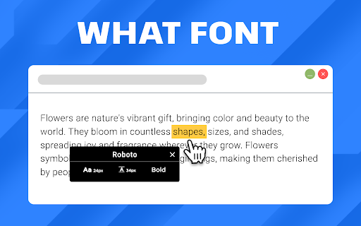 WhatFont from Chrome web store to be run with OffiDocs Chromium online WhatFont from Chrome web store to be run with OffiDocs Chromium online