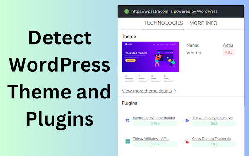 WordPress Theme Detector from Chrome web store to be run with OffiDocs Chromium online WordPress Theme Detector from Chrome web store to be run with OffiDocs Chromium online