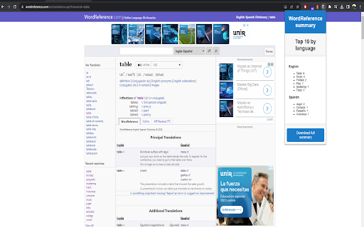 WordReference summary from Chrome web store to be run with OffiDocs Chromium online WordReference summary from Chrome web store to be run with OffiDocs Chromium online