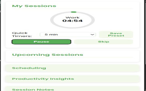 Work Focus Timer from Chrome web store to be run with OffiDocs Chromium online Work Focus Timer from Chrome web store to be run with OffiDocs Chromium online
