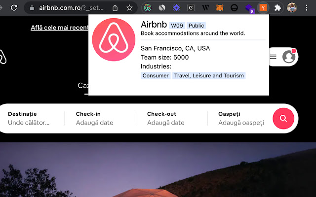 YC Snooper from Chrome web store to be run with OffiDocs Chromium online YC Snooper from Chrome web store to be run with OffiDocs Chromium online