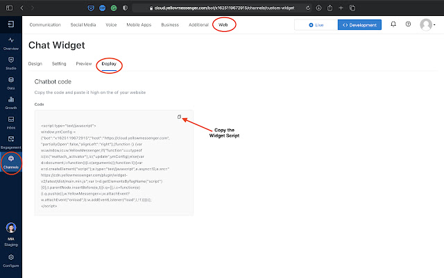 yellow.ai Web Widget Launcher from Chrome web store to be run with OffiDocs Chromium online yellow.ai Web Widget Launcher from Chrome web store to be run with OffiDocs Chromium online