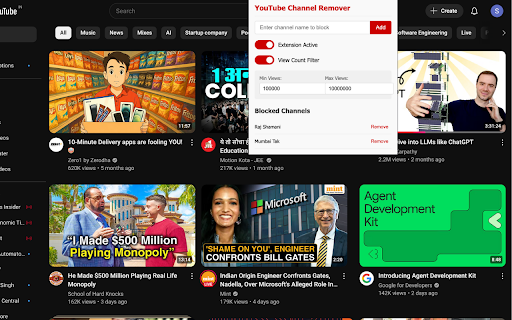 YouTube Channel Remover from Chrome web store to be run with OffiDocs Chromium online YouTube Channel Remover from Chrome web store to be run with OffiDocs Chromium online