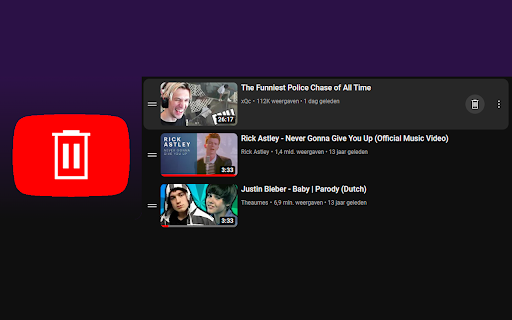 YouTube Playlist Quick Delete from Chrome web store to be run with OffiDocs Chromium online YouTube Playlist Quick Delete from Chrome web store to be run with OffiDocs Chromium online