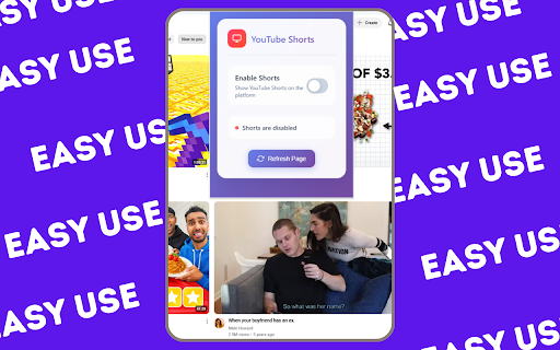 YouTube Shorts Toggle from Chrome web store to be run with OffiDocs Chromium online YouTube Shorts Toggle from Chrome web store to be run with OffiDocs Chromium online