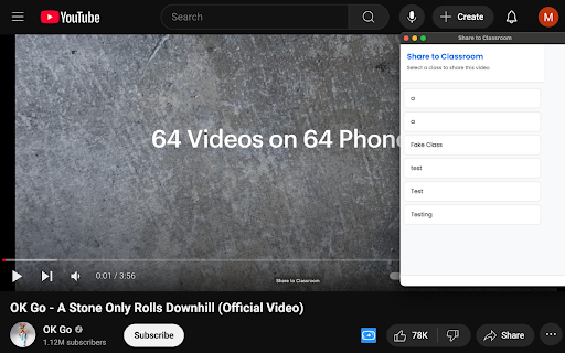 YouTube to Classroom Share from Chrome web store to be run with OffiDocs Chromium online YouTube to Classroom Share from Chrome web store to be run with OffiDocs Chromium online