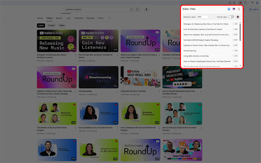 YT Title Scraper from Chrome web store to be run with OffiDocs Chromium online YT Title Scraper from Chrome web store to be run with OffiDocs Chromium online