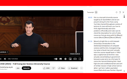YT Video to Text from Chrome web store to be run with OffiDocs Chromium online YT Video to Text from Chrome web store to be run with OffiDocs Chromium online
