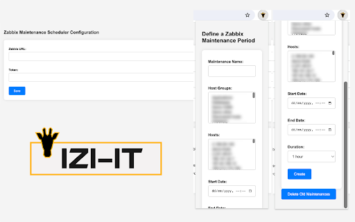 Zabbix Maintenance Scheduler from Chrome web store to be run with OffiDocs Chromium online Zabbix Maintenance Scheduler from Chrome web store to be run with OffiDocs Chromium online