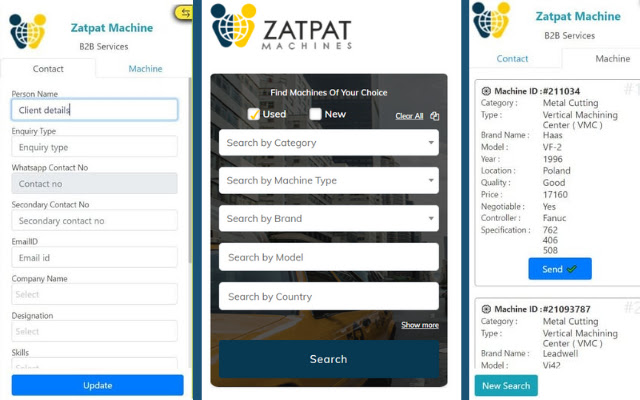 Zatpat Machines B2B from Chrome web store to be run with OffiDocs Chromium online Zatpat Machines B2B from Chrome web store to be run with OffiDocs Chromium online