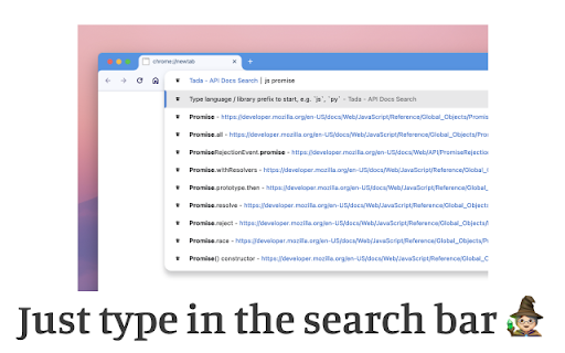 Zeal Alternative / API Docs Search Tada from Chrome web store to be run with OffiDocs Chromium online Zeal Alternative / API Docs Search Tada from Chrome web store to be run with OffiDocs Chromium online