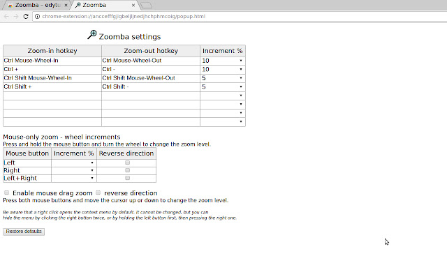 Zoomba from Chrome web store to be run with OffiDocs Chromium online Zoomba from Chrome web store to be run with OffiDocs Chromium online