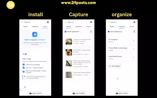 24posts Collector from Chrome web store to be run with OffiDocs Chromium online 24posts Collector from Chrome web store to be run with OffiDocs Chromium online