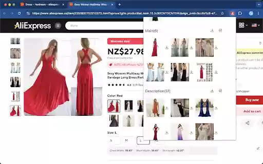 Aliexpress Image Downloader Images Videos from Chrome web store to be run with OffiDocs Chromium online Aliexpress Image Downloader Images Videos from Chrome web store to be run with OffiDocs Chromium online