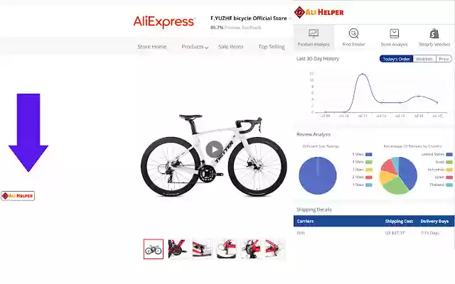 AliHelper AliExpress Product Research Tool from Chrome web store to be run with OffiDocs Chromium online AliHelper AliExpress Product Research Tool from Chrome web store to be run with OffiDocs Chromium online