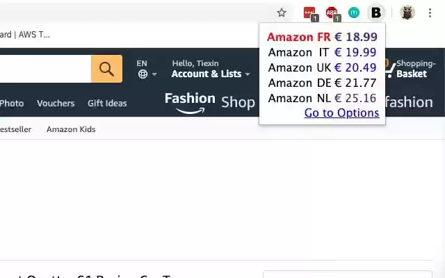Amazon Best Price Europe from Chrome web store to be run with OffiDocs Chromium online Amazon Best Price Europe from Chrome web store to be run with OffiDocs Chromium online