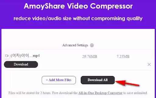 AmoyShare Video Compressor from Chrome web store to be run with OffiDocs Chromium online AmoyShare Video Compressor from Chrome web store to be run with OffiDocs Chromium online