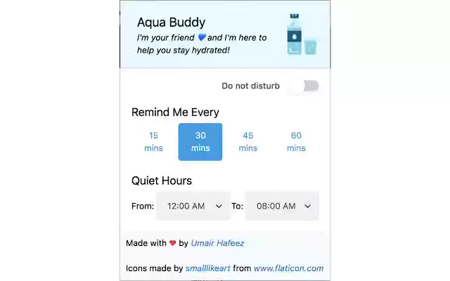 Aqua Buddy from Chrome web store to be run with OffiDocs Chromium online Aqua Buddy from Chrome web store to be run with OffiDocs Chromium online