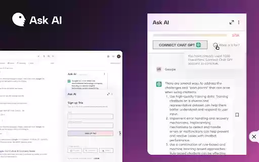 Ask AI Browser from Chrome web store to be run with OffiDocs Chromium online Ask AI Browser from Chrome web store to be run with OffiDocs Chromium online
