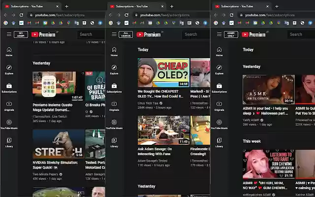 ASMR filter for Youtube from Chrome web store to be run with OffiDocs Chromium online ASMR filter for Youtube from Chrome web store to be run with OffiDocs Chromium online