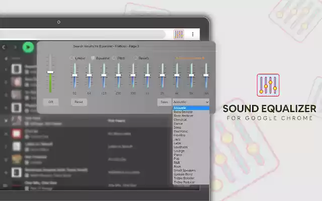 Bass Booster Sound Equalizer with genres from Chrome web store to be run with OffiDocs Chromium online Bass Booster Sound Equalizer with genres from Chrome web store to be run with OffiDocs Chromium online