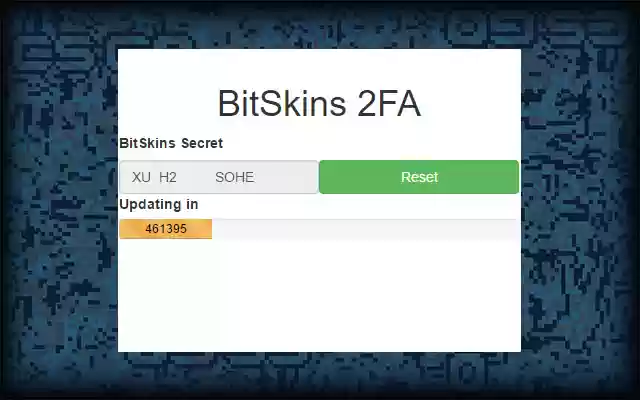 BitSkins Two Factor Authenticator from Chrome web store to be run with OffiDocs Chromium online BitSkins Two Factor Authenticator from Chrome web store to be run with OffiDocs Chromium online