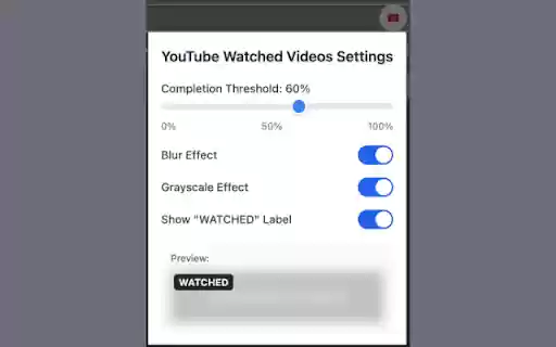 Blur All Watched Youtube Videos from Chrome web store to be run with OffiDocs Chromium online Blur All Watched Youtube Videos from Chrome web store to be run with OffiDocs Chromium online
