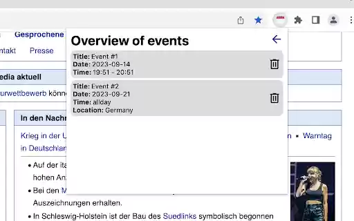 CalendarExtension add events while browsing from Chrome web store to be run with OffiDocs Chromium online CalendarExtension add events while browsing from Chrome web store to be run with OffiDocs Chromium online