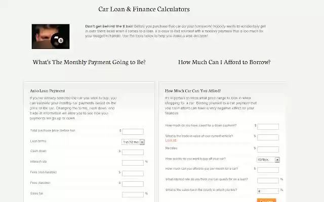 Car Loan Calculator from Chrome web store to be run with OffiDocs Chromium online Car Loan Calculator from Chrome web store to be run with OffiDocs Chromium online