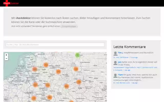 checkdoktor Ärzte finden from Chrome web store to be run with OffiDocs Chromium online checkdoktor Ärzte finden from Chrome web store to be run with OffiDocs Chromium online