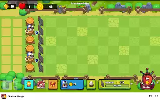 Chicken Merge Merge chickens to build a powerful defense! from Chrome web store to be run with OffiDocs Chromium online Chicken Merge Merge chickens to build a powerful defense! from Chrome web store to be run with OffiDocs Chromium online
