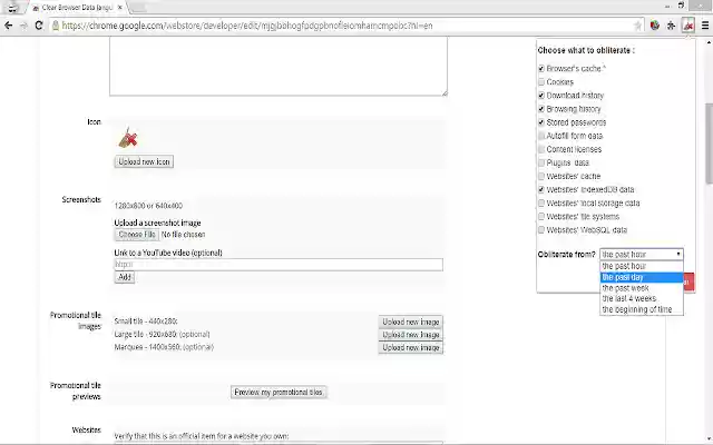 ClearBrowserData from Chrome web store to be run with OffiDocs Chromium online ClearBrowserData from Chrome web store to be run with OffiDocs Chromium online