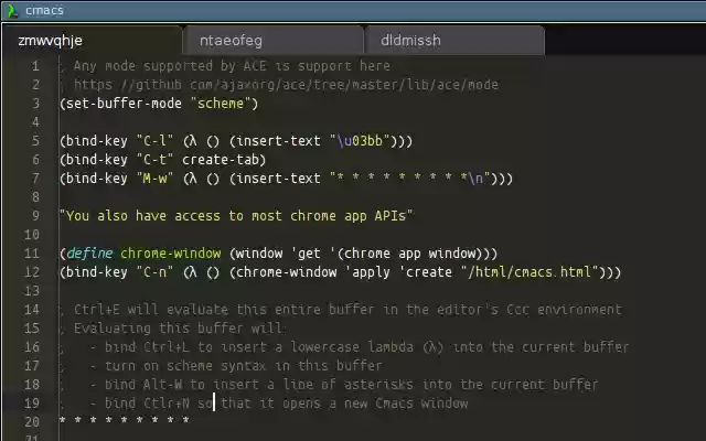 cmacs from Chrome web store to be run with OffiDocs Chromium online cmacs from Chrome web store to be run with OffiDocs Chromium online