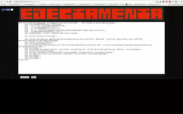 Code2HTML from Chrome web store to be run with OffiDocs Chromium online Code2HTML from Chrome web store to be run with OffiDocs Chromium online