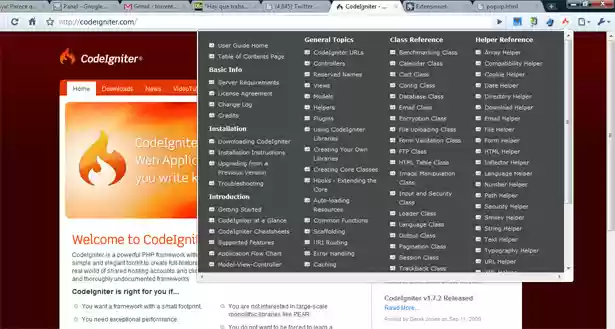 Codeigniter UserGuide from Chrome web store to be run with OffiDocs Chromium online Codeigniter UserGuide from Chrome web store to be run with OffiDocs Chromium online
