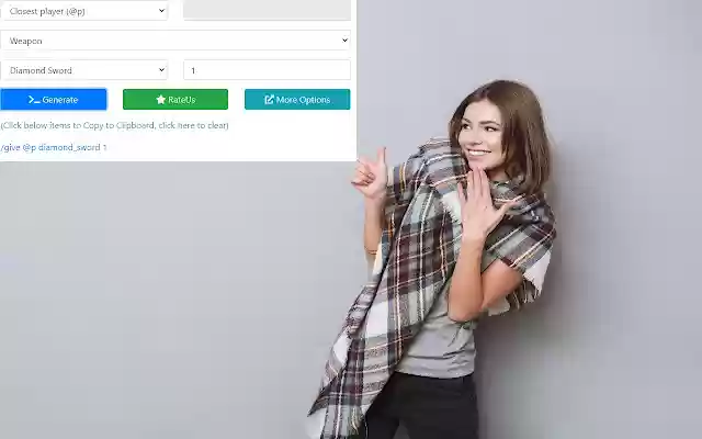 Command Generator for Minecraft™ from Chrome web store to be run with OffiDocs Chromium online Command Generator for Minecraft™ from Chrome web store to be run with OffiDocs Chromium online