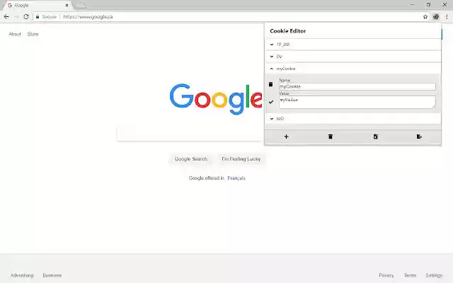 Cookie Editor from Chrome web store to be run with OffiDocs Chromium online Cookie Editor from Chrome web store to be run with OffiDocs Chromium online