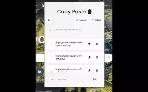 Copy Paste Clipboard from Chrome web store to be run with OffiDocs Chromium online Copy Paste Clipboard from Chrome web store to be run with OffiDocs Chromium online