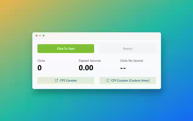 CPS Counter from Chrome web store to be run with OffiDocs Chromium online CPS Counter from Chrome web store to be run with OffiDocs Chromium online