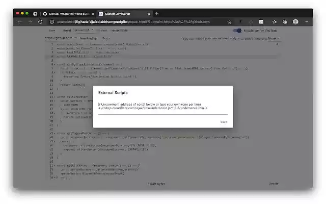 Custom JavaScript for Websites 3 from Chrome web store to be run with OffiDocs Chromium online Custom JavaScript for Websites 3 from Chrome web store to be run with OffiDocs Chromium online
