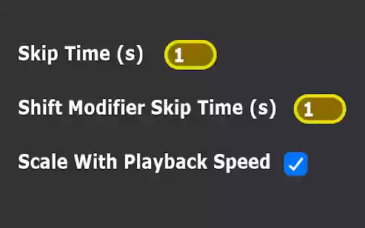 Custom Skip Time from Chrome web store to be run with OffiDocs Chromium online Custom Skip Time from Chrome web store to be run with OffiDocs Chromium online