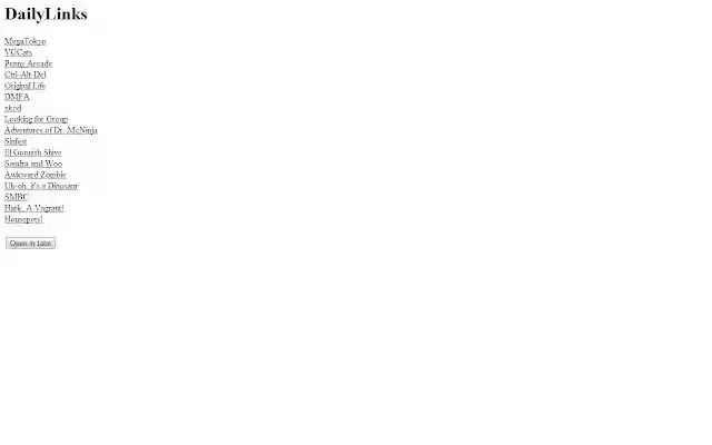DailyLinks from Chrome web store to be run with OffiDocs Chromium online DailyLinks from Chrome web store to be run with OffiDocs Chromium online