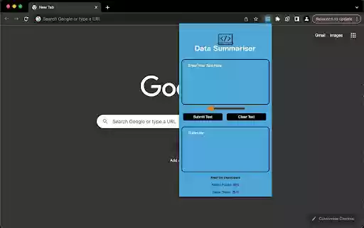 Data Summarizer from Chrome web store to be run with OffiDocs Chromium online Data Summarizer from Chrome web store to be run with OffiDocs Chromium online