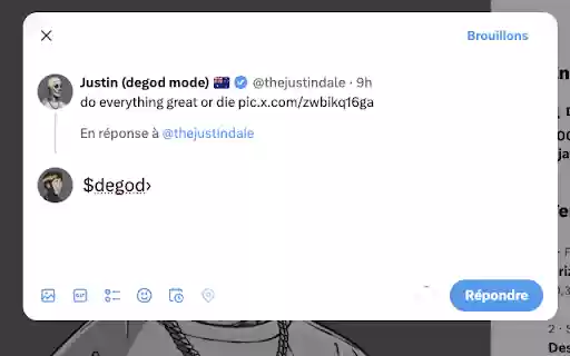DeGod Reply Button from Chrome web store to be run with OffiDocs Chromium online DeGod Reply Button from Chrome web store to be run with OffiDocs Chromium online