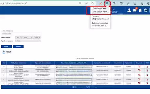 Descarga XML SRI from Chrome web store to be run with OffiDocs Chromium online Descarga XML SRI from Chrome web store to be run with OffiDocs Chromium online