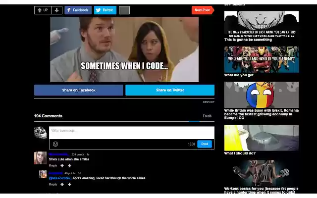 Desktop 9GAG Night Mode from Chrome web store to be run with OffiDocs Chromium online Desktop 9GAG Night Mode from Chrome web store to be run with OffiDocs Chromium online