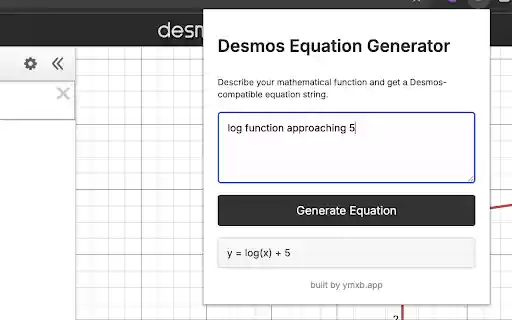 Desmos Equation Generator from Chrome web store to be run with OffiDocs Chromium online Desmos Equation Generator from Chrome web store to be run with OffiDocs Chromium online