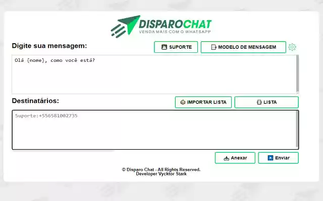 DISPARO CHAT from Chrome web store to be run with OffiDocs Chromium online DISPARO CHAT from Chrome web store to be run with OffiDocs Chromium online