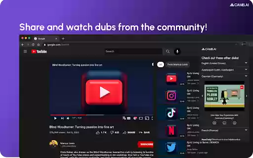Dubsy instant video dubbing for Youtube. from Chrome web store to be run with OffiDocs Chromium online Dubsy instant video dubbing for Youtube. from Chrome web store to be run with OffiDocs Chromium online